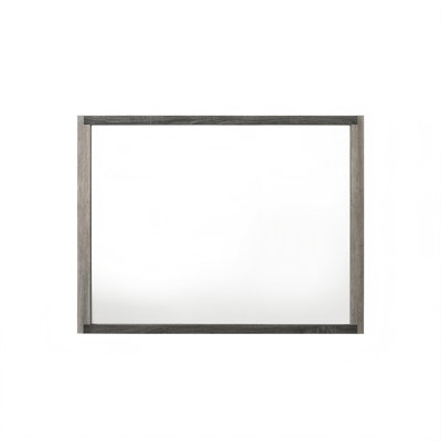 Miroir décoratif rustique de 127 cm avec cadre en bois, miroir moderne pour coiffeuse de chambre à coucher
