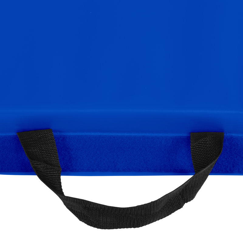 Blue 72" x 48" Vinyl Folding Exercise Mat