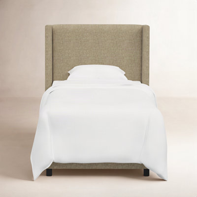 Hanson Upholstered Wingback Bed