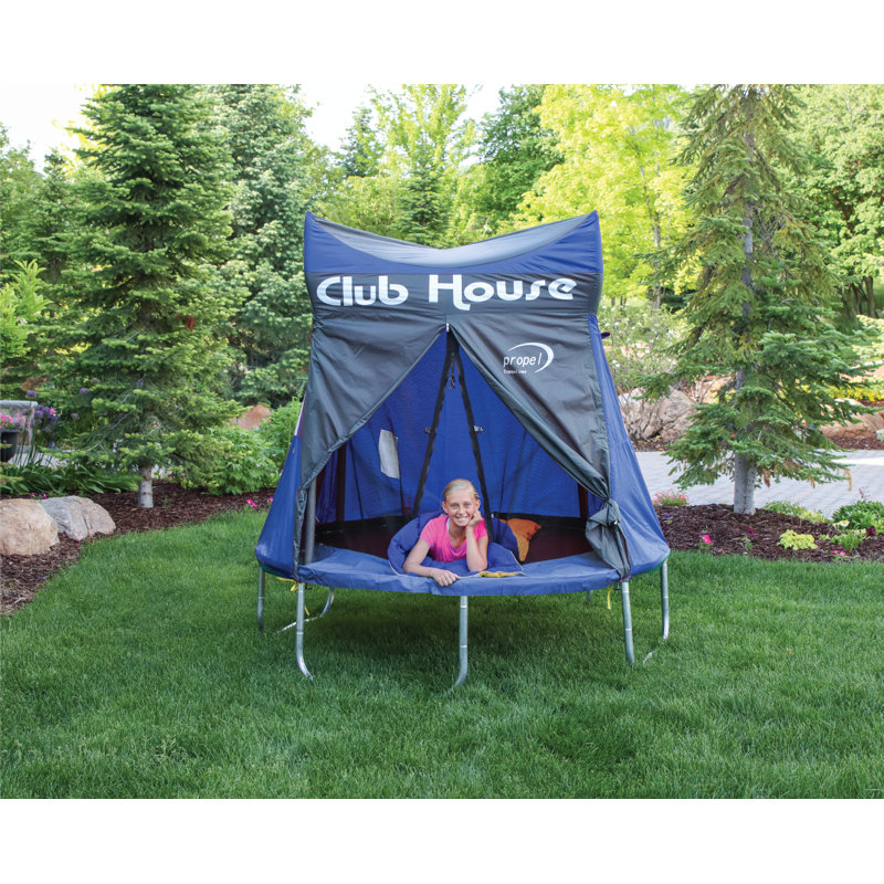 Propel clubhouse de 7 pi pour trampoline bleu, H 69 po x l 84 po x P 84 po