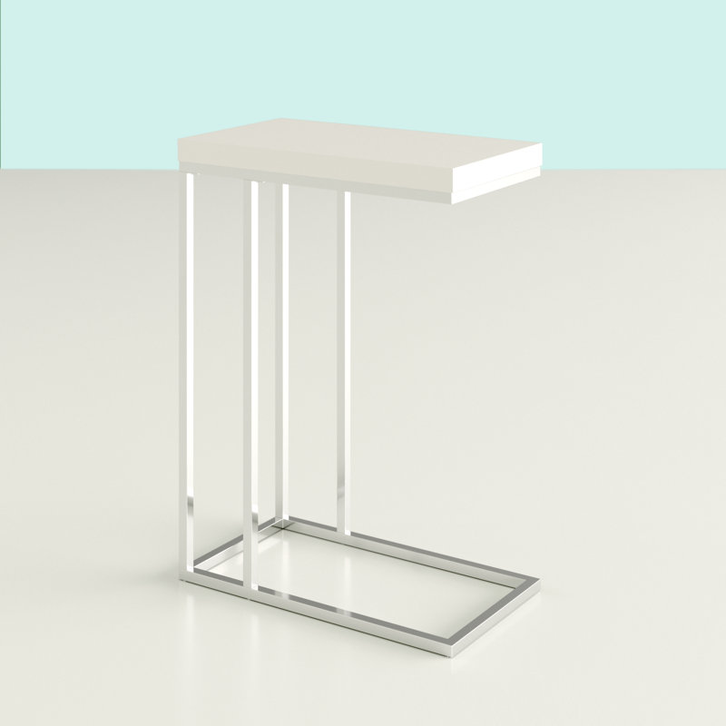 Cateena End Table, White