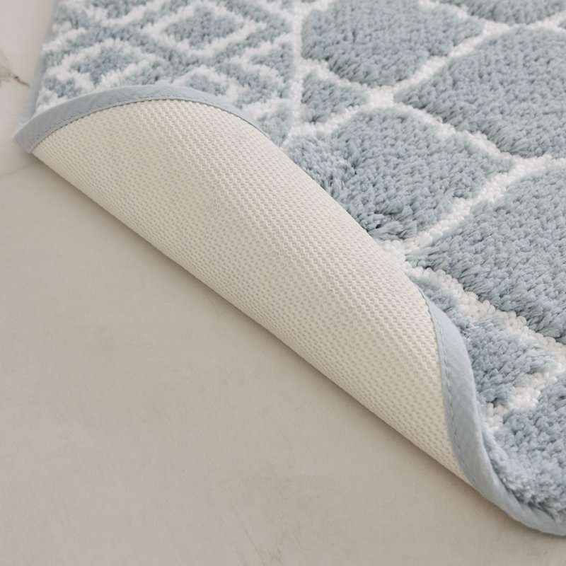 Ensemble de tapis rectangulaires antidérapant à motif géométrique pour salle de bain Woodcreek, l 1 pi 9 po x L 2 pi 10 po