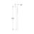 Plastic 7.875'' W x 78.75'' L Wall Base in Primed White