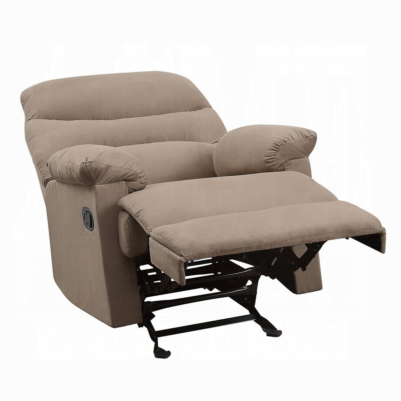 Fauteuil inclinable oscillant Arcadia Motion, microfibre brun clair
