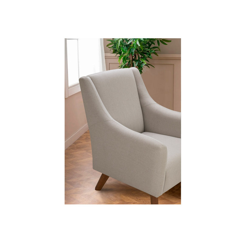 Fauteuil à oreilles, Mélange de polyester beige