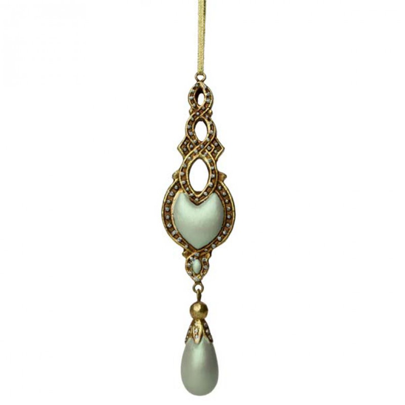19cm Holiday Shaped Ornament, Iridescent Pale Green
