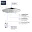 Rainshower SmartConnect Multi Function Adjustable Shower Head