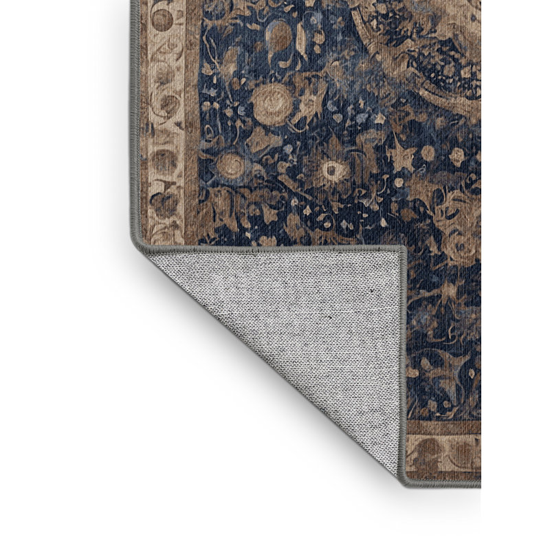 Machine Washable Gray Area Rug, Rectangle 2' x 3'
