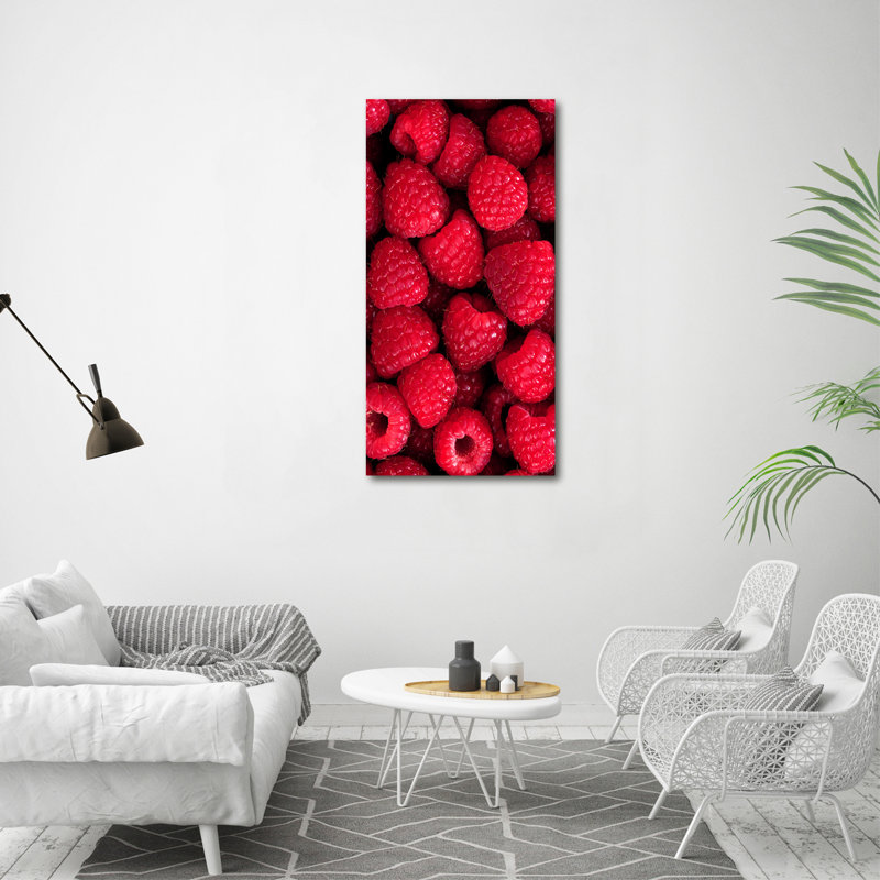 Raspberries - Wrapped Canvas Print