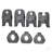 7PCS Megapress Pressing Kit 1/2" To 2" For Standard Press Tools With Case