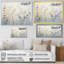 Beige et herbes bleues harmonie minimale - art mural herbes pour le salon-554706527-554706496