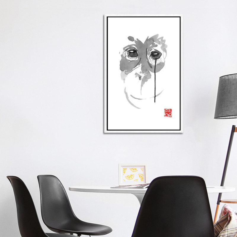 Borneo III 1 Piece Painting on Canvas, 101.6 cm H x 66.04 cm W, White Framed