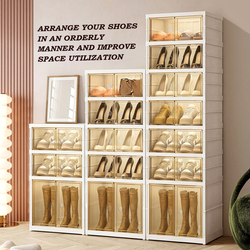 Shoe Storage Cabinet, 9 Tiers 18 Pairs