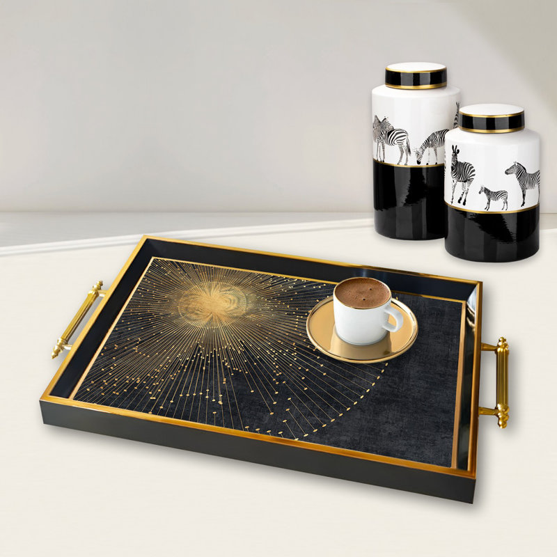 Élégant plateau en verre de 19,7 po x 11,4 po x 1,4 po | Fabrication 100% verre durable | Facile à nettoyer avec un chiffon humide | Idéal pour le service, la présentation décorative et l'organisation | Ajout élégant à la décoration intérieure