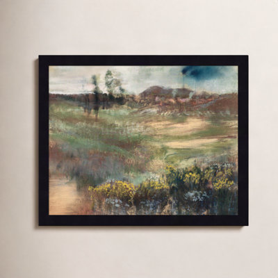 Edgar Degas's Landscape With Smokestacks Print