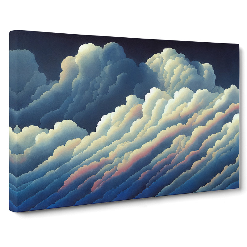 Fancy Cloudy Sky - Wrapped Canvas, 40cm H x 60cm W x 3cm D