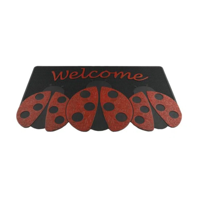 Paillasson en caoutchouc, Coccinelle