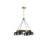4-Light Metal Shade Chandelier