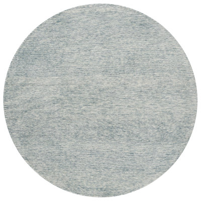 Sivam Ebony Hand Tufted Wool Cotton Rug in Blue/Ivory