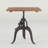 Hackett Extendable Teak Square Solid Wood Top with Iron Base Dining Table