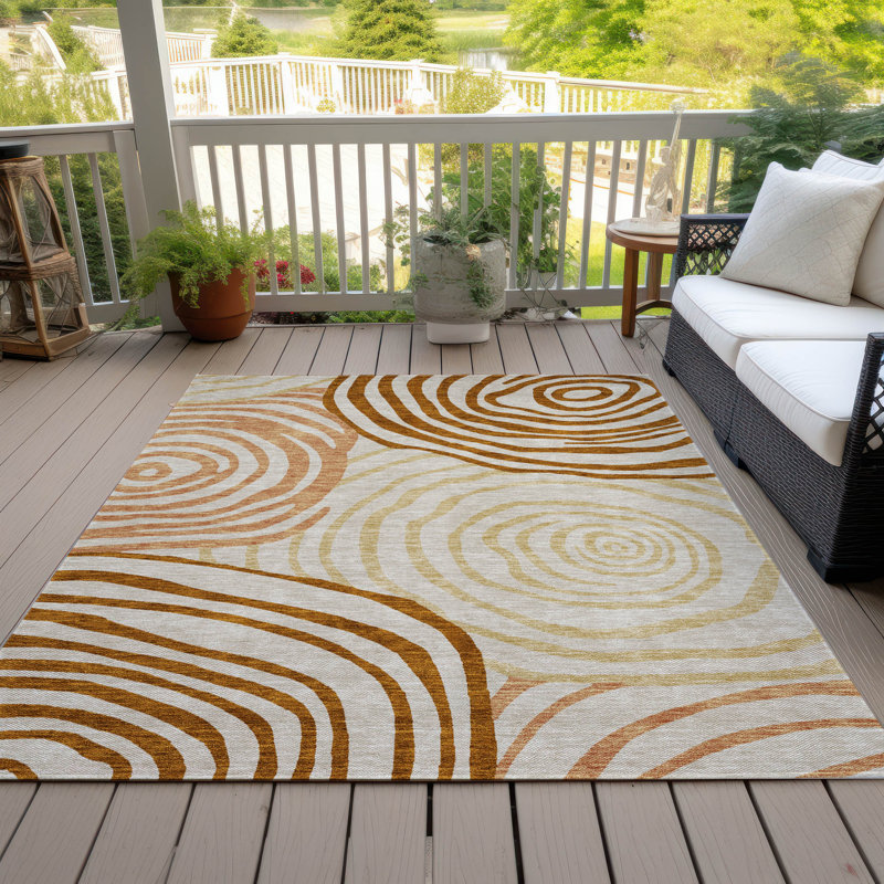 Tapis de porte d'extérieur antidérapant Leis, Rectangle 10 pi x 14 pi