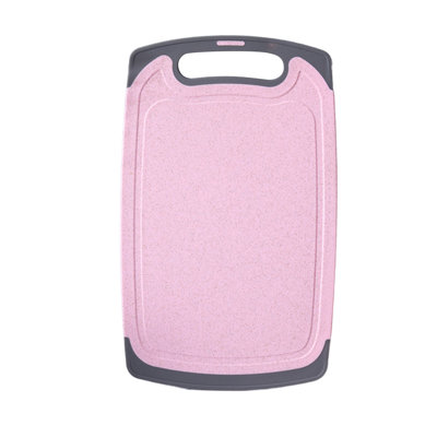 Plastic Cutting Boards For Kitchen Dishwasher Safe Double-sided Extra Large Cutting Board For Meat Easy Grip Handle Non-Slip With Grinding Area
