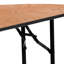 Wofford 48" Half-Round Wooden Folding Event Table