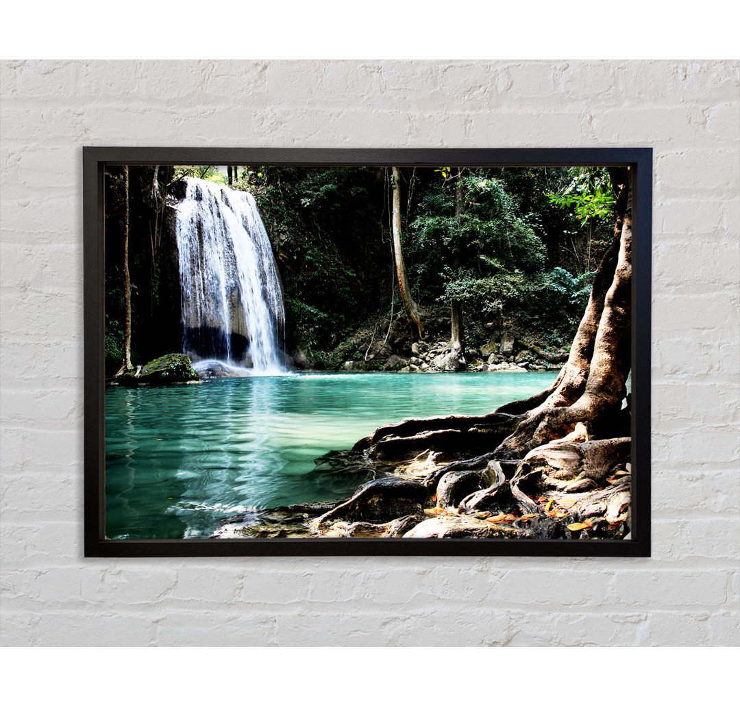 Paradise Waterfall - Einzelner Bilderrahmen Kunstdrucke auf Leinwand