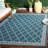 Courtyard Performance Geometric Indoor/Outdoor Area Rug-1654102703
