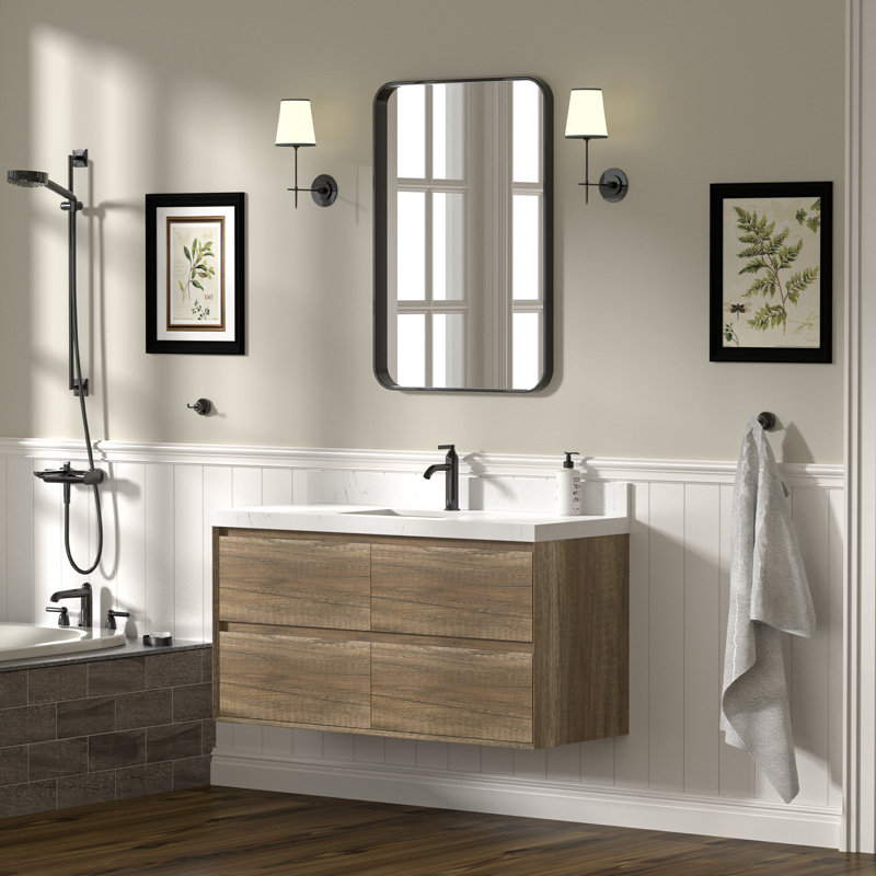 Meuble-lavabo mural avec lavabo, 48"