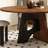 Medieval Style Solid Wood Round Dining Table-106778428