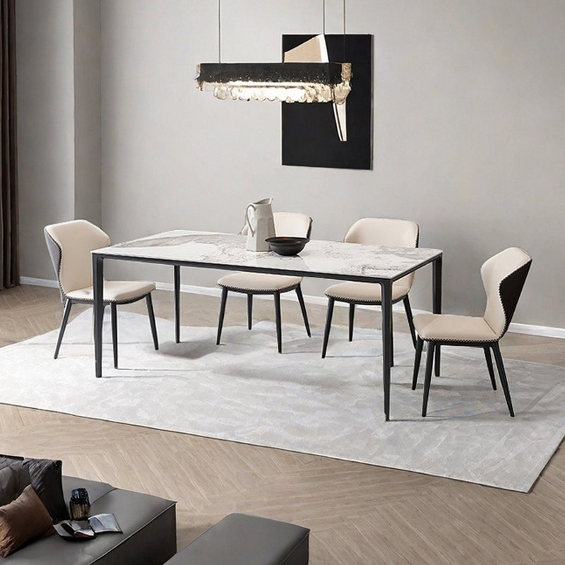 Table de salle à manger Modern, H 29,14 po x L 55,12 po x l 31,5 po