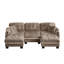 Canapé moderne en forme de U avec 4 coussins, pouf amovible, garniture à pompons, coussins capitonnés, design ergonomique, montage facile, canapé profond pour salon, bureau ou appartement-1730298073-1730298081
