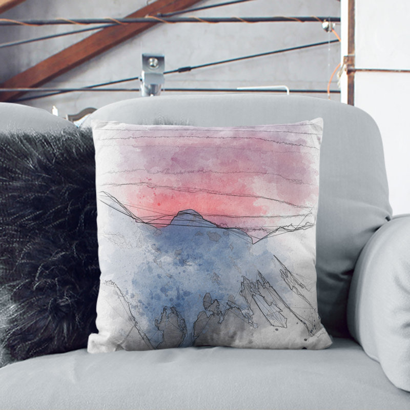 Square Throw Cushion, 40cm H x 40cm W x 15cm D
