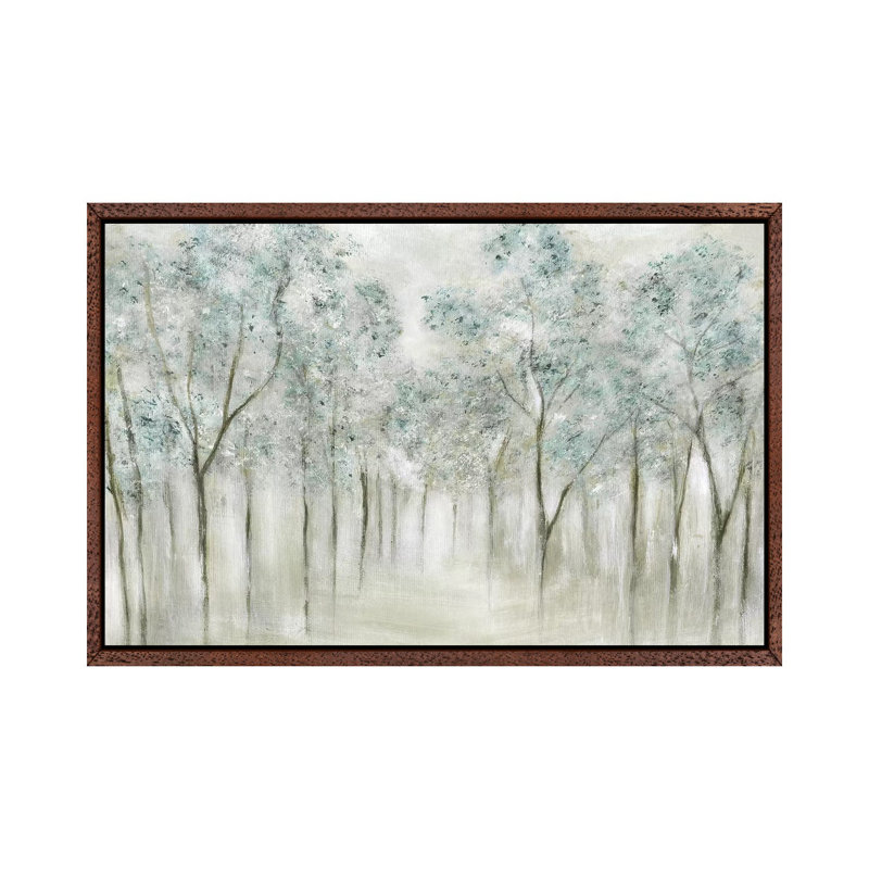 Neutral Spring - Print on Canvas, 101.6 cm H x 66.04 cm W, Classic Brown Wood Framed