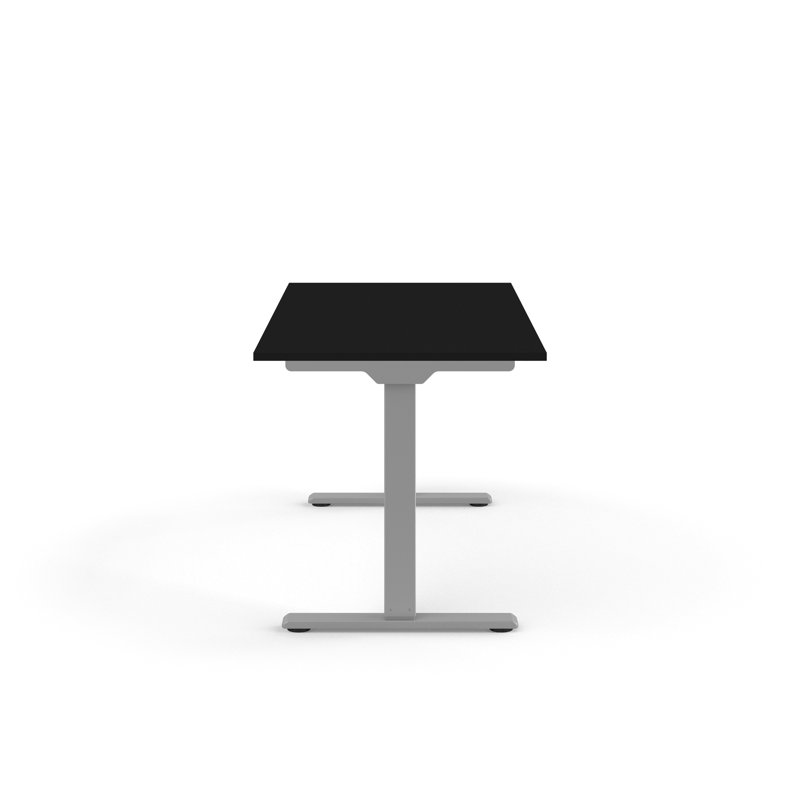 Bureau debout réglable en hauteur eFloat Go 2.0, Stratifié noir, L 60 po x P 30 po