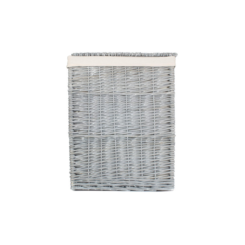 Wicker Laundry Hamper with Handles, 61cm H x 46cm W x 46cm D