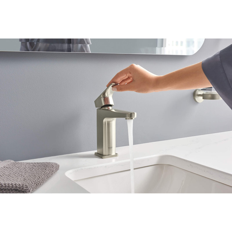 Tallinn Single Hole Bathroom Faucet, Brushed Nickel