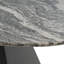 Colbert - Table de salle à manger moderne en marbre noir et blanc