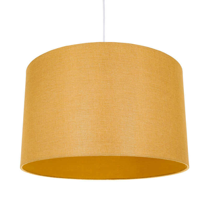Ibiza Linen Drum Lamp Shade, 18cm H x 25cm W x 25cm D, Grey