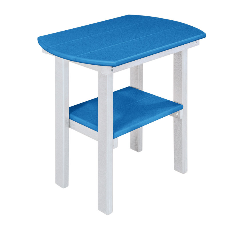 Table d'appoint OS Home, Blanc, Bleu marine