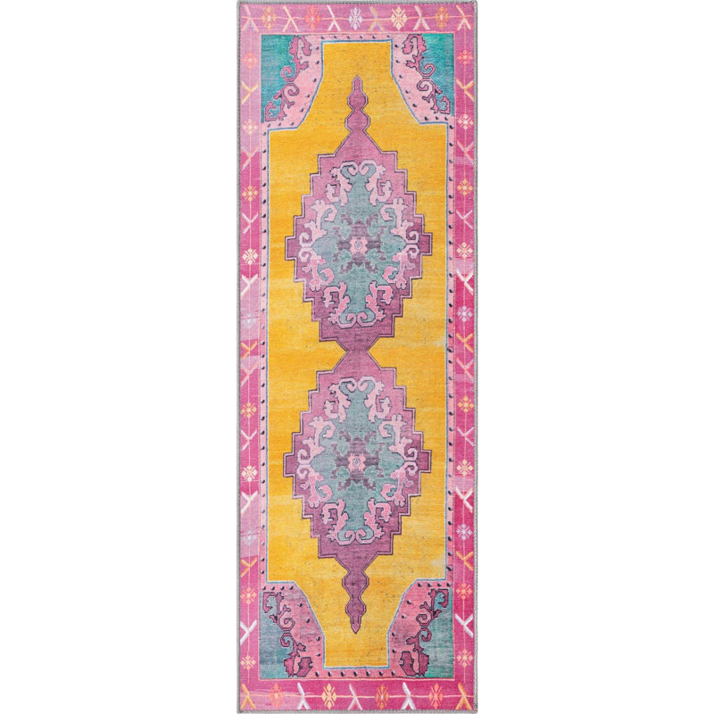 Oppie Oriental Indoor Rug, Runner 2' x 6'