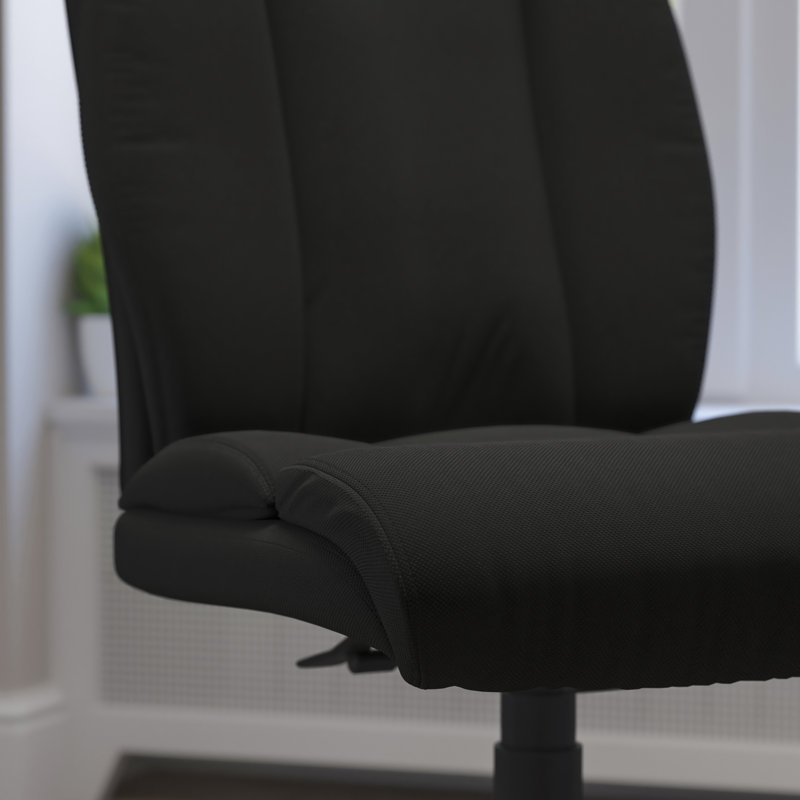 Oliverson Big & Tall LeatherSoft Swivel Executive Office Chair with Full Headrest, Fabric, Gray