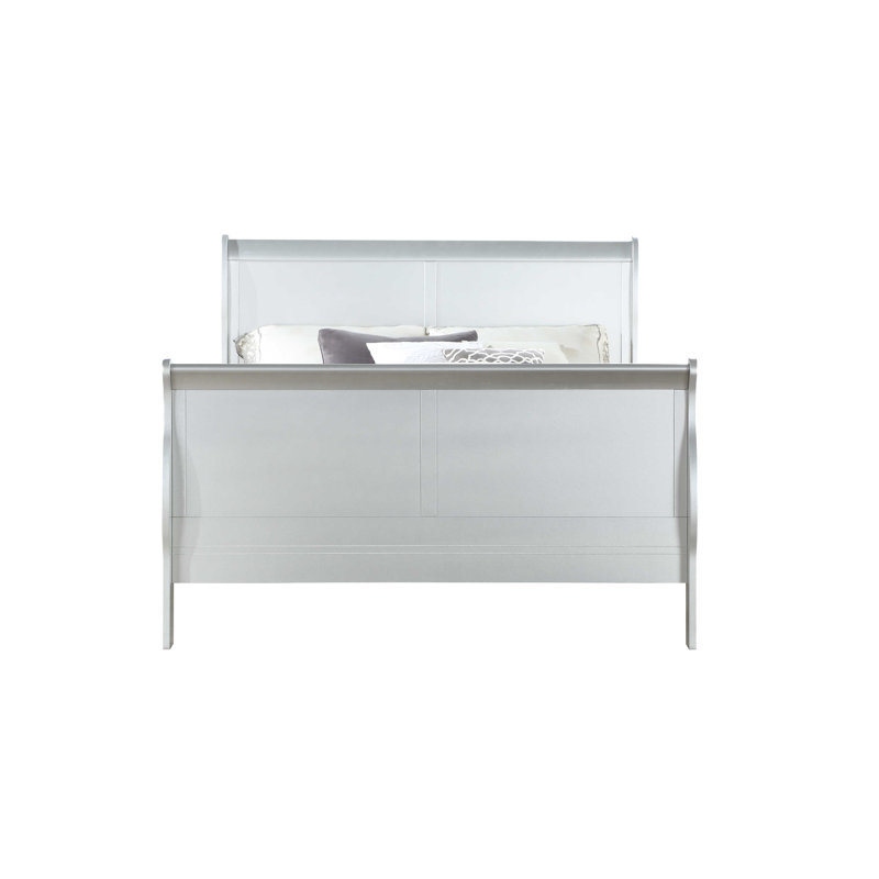 Lit-bateau standard à profil bas Riyah, Simple, Platinum