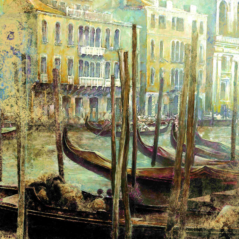 Venise - reproduction sur toile tendue, L 12 po x H 12 po