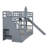 Twin-Over-Twin Castle Style Bunk Bed With 2 Drawers 3 Shelves And Slide - Gray-955227281-955227282