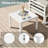 Outdoor Aluminum Chaise Lounge Chair with Side Table & Cushions, Rust-Resistant Adjustable Recliner for Patio, Pool, Deck-606587096