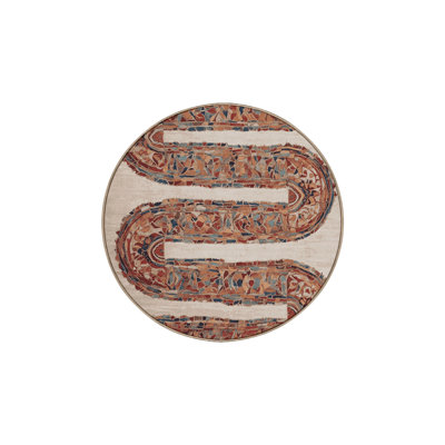 Machine Washable Brown Area Rug