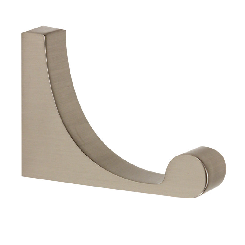 Luna Single Robe Hook, Satin Nickel