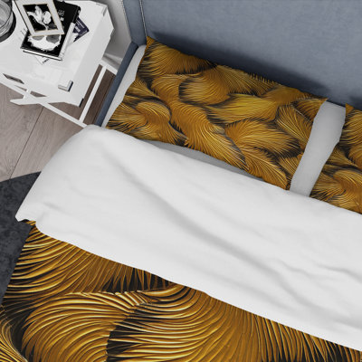 Ensemble de housse de couette Golden Feathers Serenity I - Feathers
